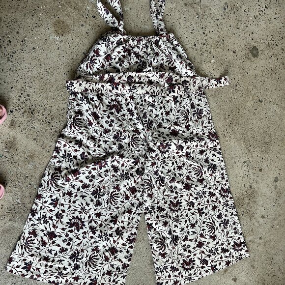 Ulla Johnson Floral Jumpsuit in Burgundy and White - Picture 13 of 13